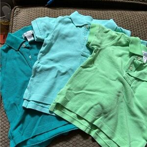 Kids Polo Shirt Set - Blue and Green